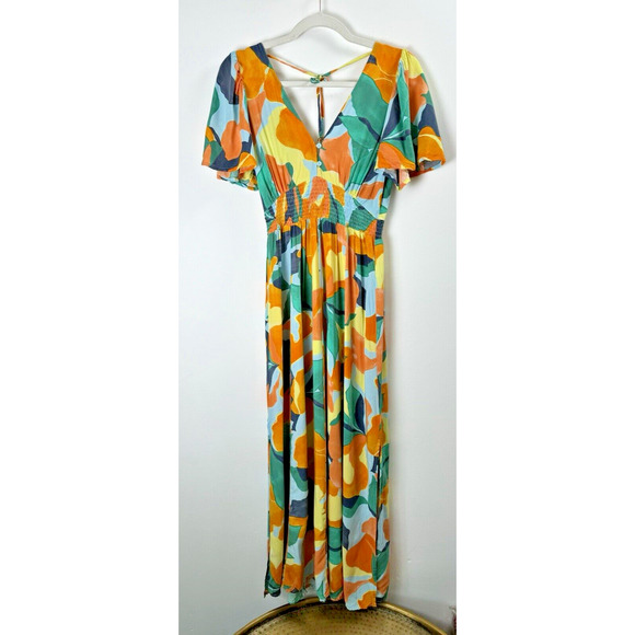 Anthropologie Dresses & Skirts - Abel the Label Anthropologie Bohemian Milkmaid Farm Rio Style Maxi Dress XS